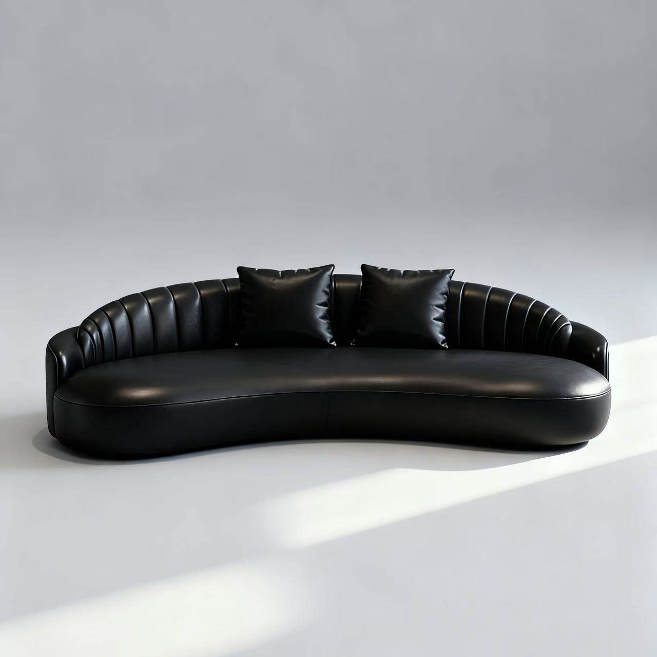 意式轻奢弧形沙发客厅酒店民宿办公室美容院服装店休息区接待洽谈,淘宝优惠券,粉丝福利购,淘宝优惠卷