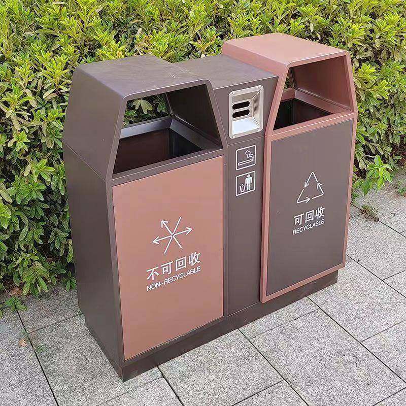 户外垃圾桶304201不锈钢分类果皮箱镀锌板小区公园垃圾箱,淘宝优惠券,粉丝福利购,淘宝优惠卷