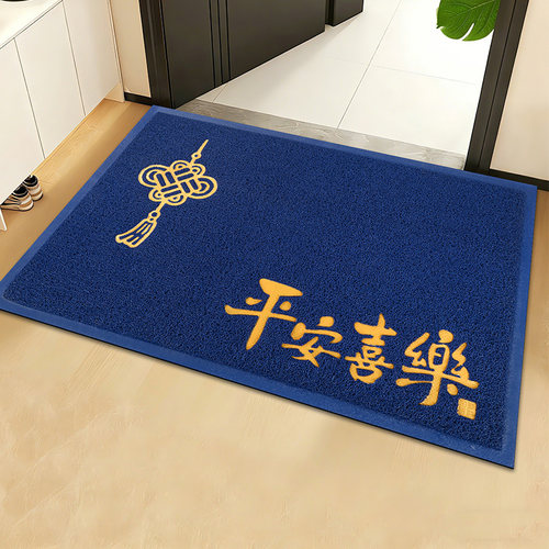 马年红色喜庆进门地垫入户门防滑耐脏脚垫家用玄关门口地垫地毯 - 图3