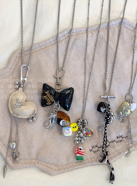 捧猫家~甜酷风多元素吊坠