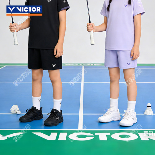 VICTOR威克多儿童羽毛球服短裤男女童款速干透气运动训练裤62203 - 图0