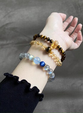 月光石手链串珠女生日礼物高级