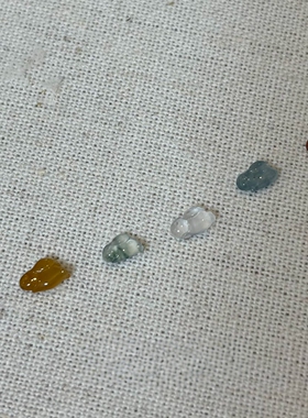 多巴胺彩色仿宝石宽版银色戒指女