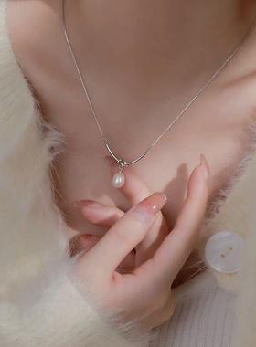 简约通勤仿珍珠项链笑脸百搭简约