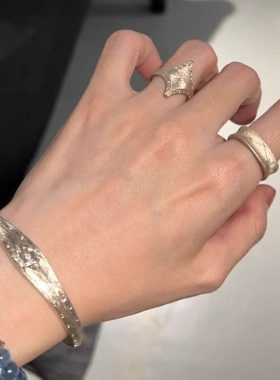 Vintager中古八芒星戒指精致轻奢