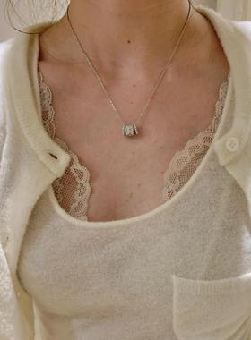 三环万花筒四叶花项链轻奢高级感