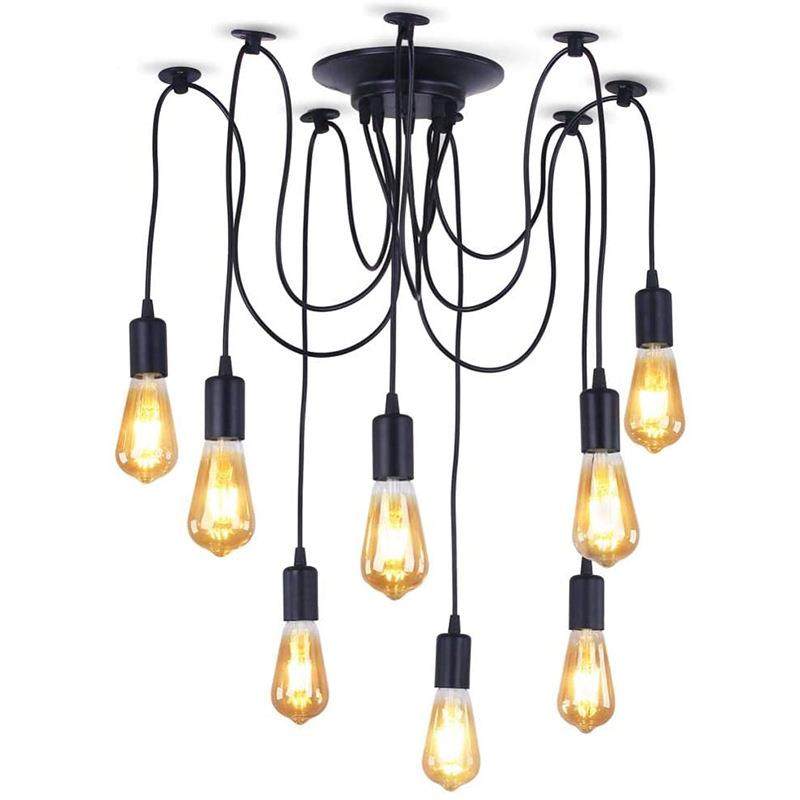 北欧简约卧室灯饰客厅餐厅家用照明灯泡螺口吊灯天女散花吊灯,淘宝优惠券,粉丝福利购,淘宝优惠卷