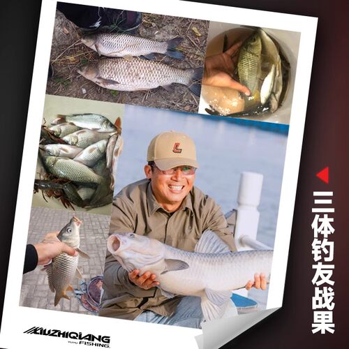 刘志强三体鱼饵打窝散炮钓饵鲤鱼野钓鲫鱼青鱼专用黑坑打窝料鱼食 - 图3
