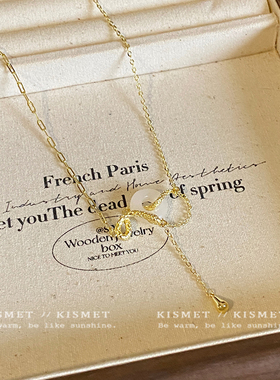 金风玉露~灵蛇平安扣项链女2025新款爆款轻奢小众设计感锁骨链