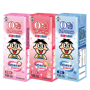 旺旺O泡果奶味低糖0脂肪饮料含乳250ml*12盒
