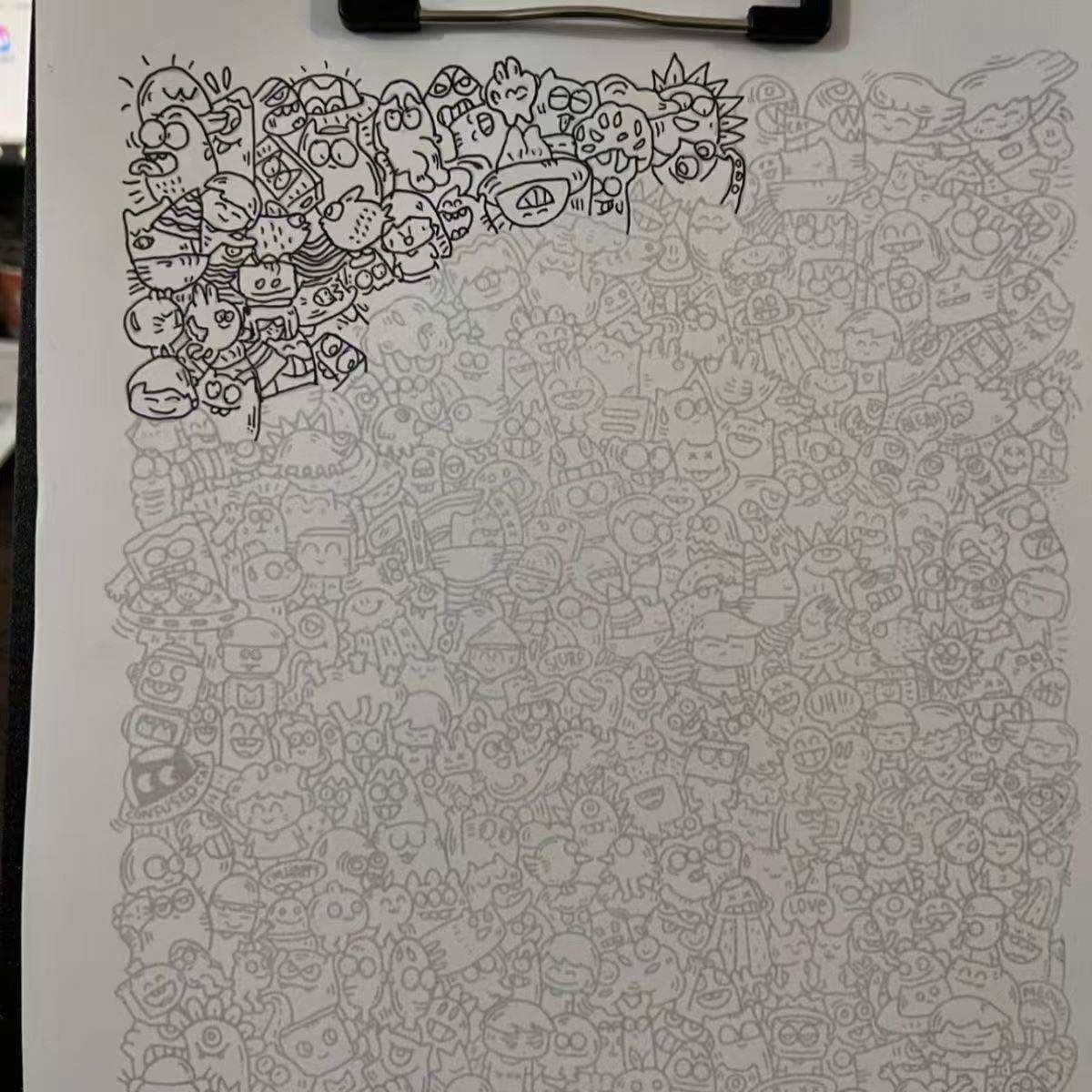 小红书同款控笔画图稿上班上学无聊偷懒解压描画练习临摹图纸稿,淘宝优惠券,粉丝福利购,淘宝优惠卷