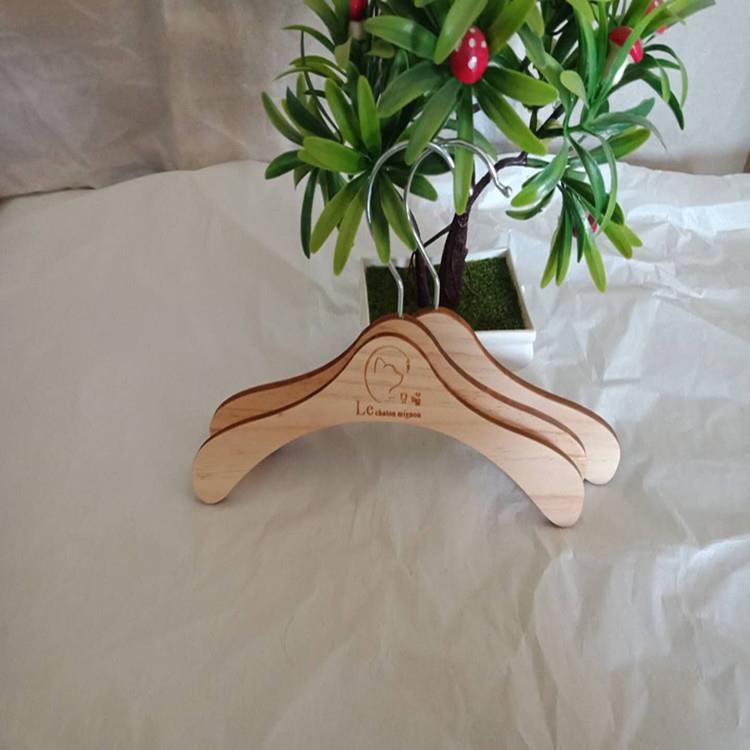 宠物衣架木质宝宝儿童实木定制小衣挂婴儿迷你收纳猫咪狗狗衣撑 - 图2