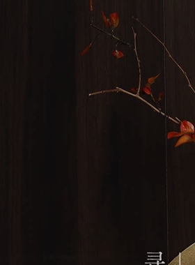 新中式办公室会所展示柜博古架茶室茶柜金箔托盘花器花枝摆件