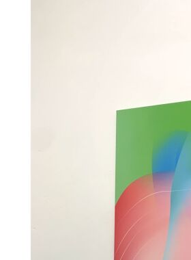 Octopus《红粉春妆》原创设计现代卧室玄关色彩氛围感艺术装饰画