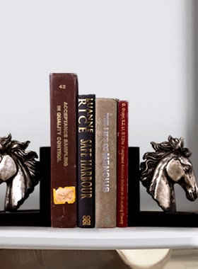 美式书靠书立书档创意书房复古动物摆饰乔迁新居礼物送礼装饰摆件