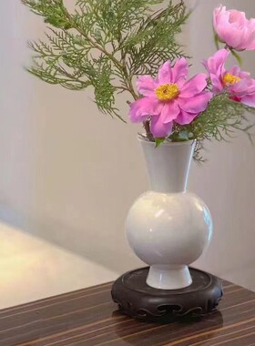 大相莲花 檀木底座 实木底托花架 可放花瓶/摆件/茶壶/香炉/器物