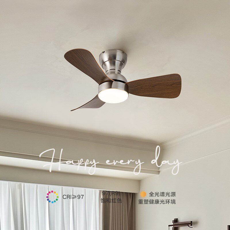卧室风扇灯吸顶护眼静音简约书房餐厅家用小风扇吊灯中古风新中式,淘宝优惠券,粉丝福利购,淘宝优惠卷