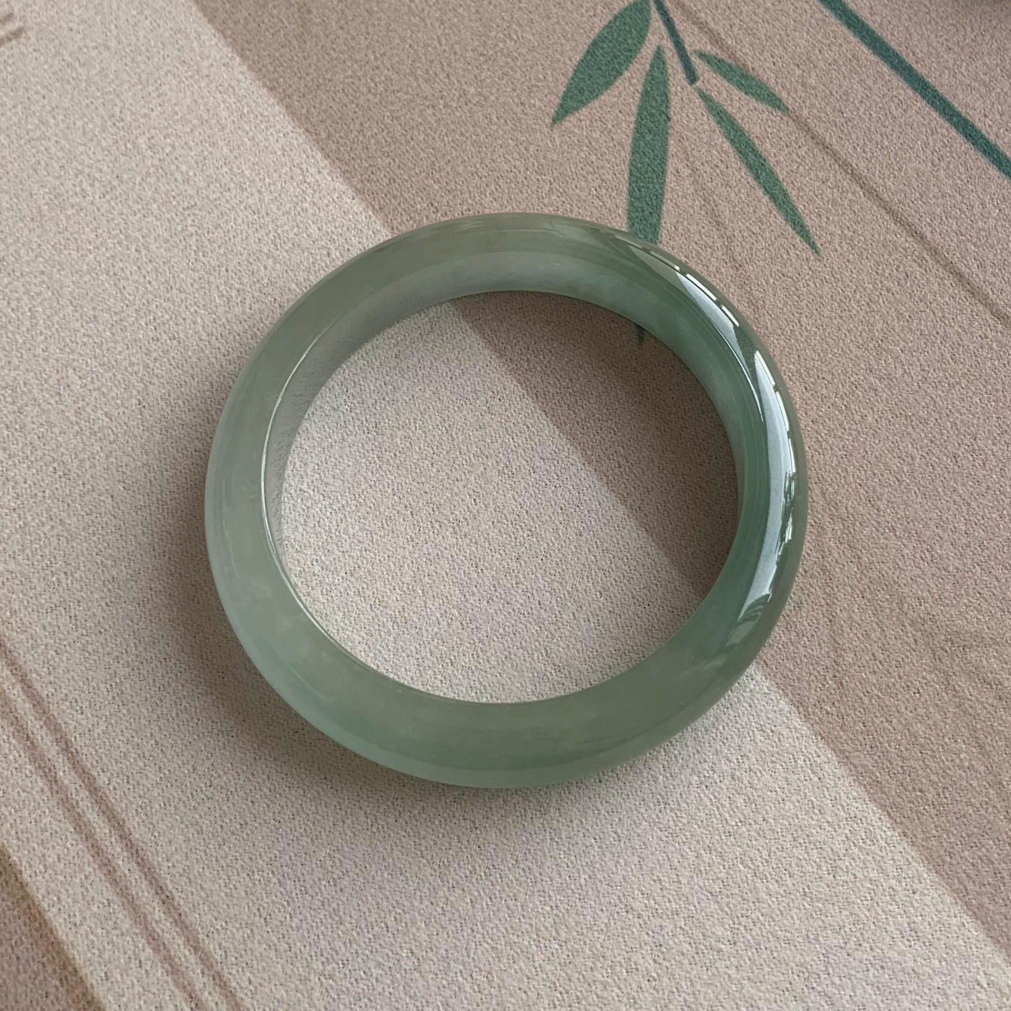 最相物“空青系列”高冰种缅甸翡翠玉手镯子油青飘花正品真玉处理,淘宝优惠券,粉丝福利购,淘宝优惠卷