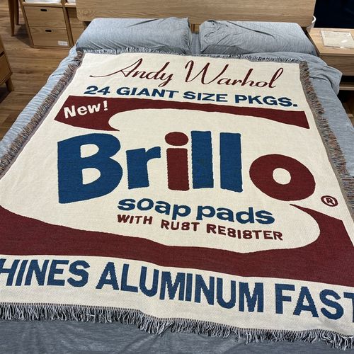 Andy Warhol Brillo 肥皂盒 安迪 霍沃尔 装饰沙发毯 - 图3