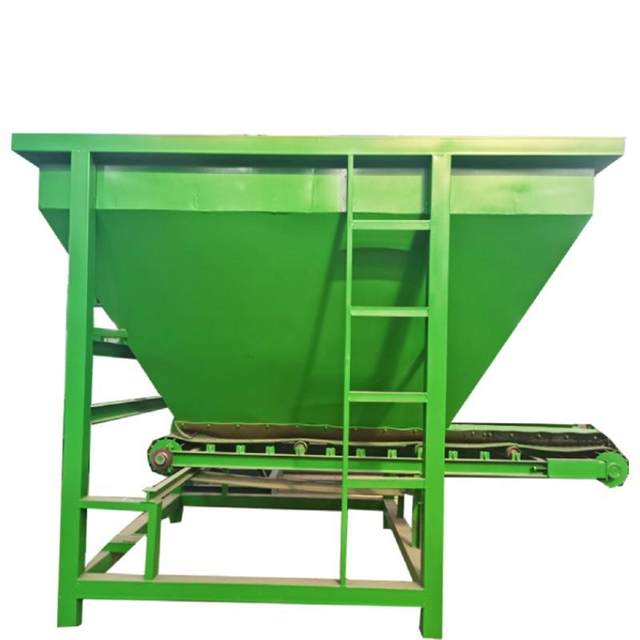 Forklift automatic feeder mobile belt conveyor silo powder fertilizer feeding machine organic fertilizer production equipment