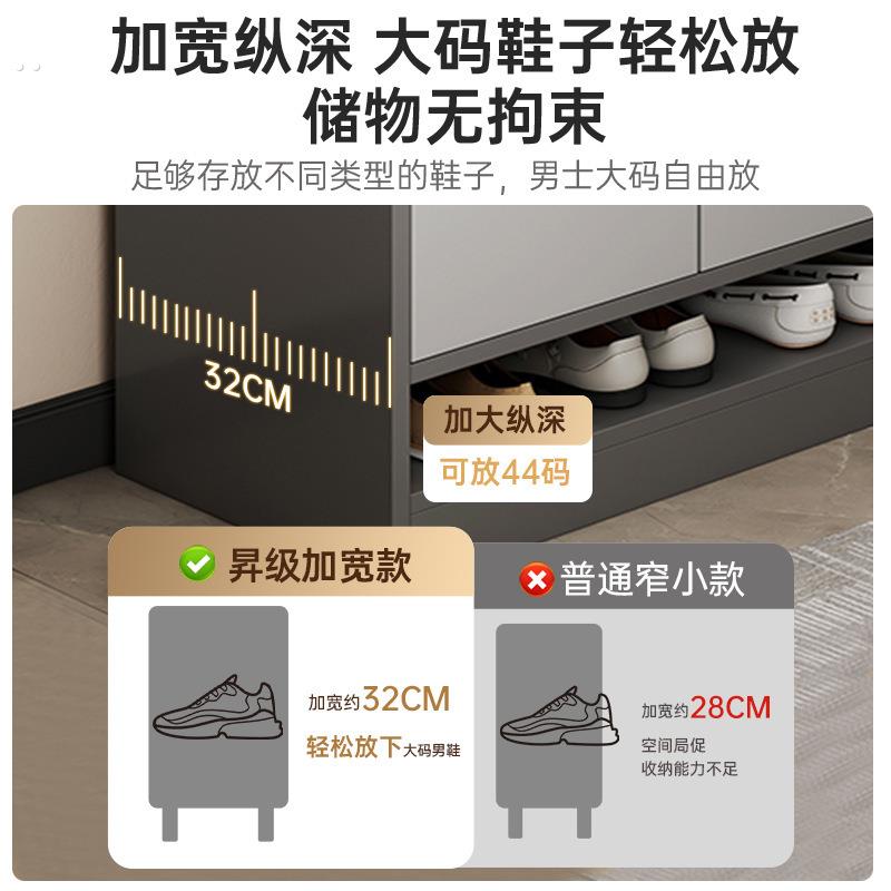 鞋柜家用门口双面柜新款2025靠墙玄关柜一体隔断入户门储物柜 - 图0