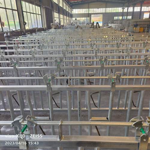 单开活位牛颈枷双开牛颈夹6米8位自锁牛颈夹牛场设备饲料全自动 - 图2