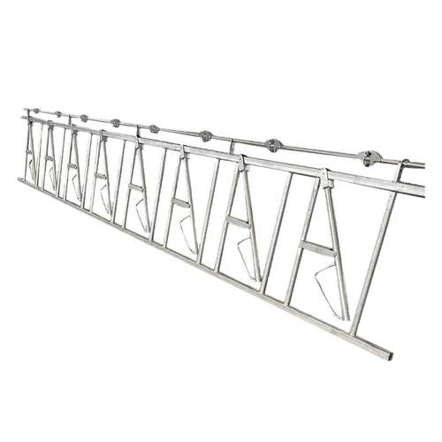 单开活位牛颈枷双开牛颈夹6米8位自锁牛颈夹牛场设备饲料全自动 - 图3