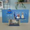 Acrylic desk storage rack office desktop hole board three-layer storage set vertical organizing display rack