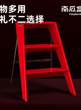 创意折叠梯子多功能边几新居礼物步步高升梯乔迁福梯家居饰品