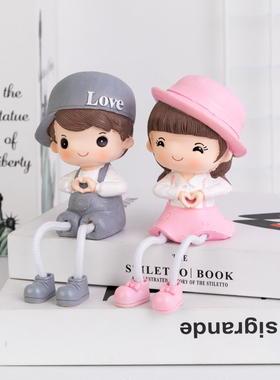 简约家居电视柜房间娃娃装饰品  吊脚娃娃隔板店面小