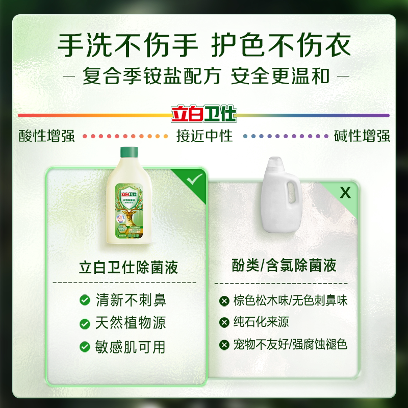 【除菌套装】立白卫仕衣物洗衣机清洁除菌液强效洁净除螨抑菌