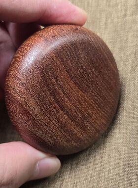 紫檀高油转动风火轮时来运转滚动球创意转盘手把件转运小手捻摆件