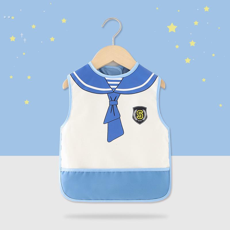 Children's eating bibs, waterproof and dirt-proof, summer thin, male and female baby coveralls, baby saliva napkins, vest style