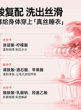 调色师果酸蛋白酶嫩肤沐浴露乳
