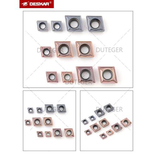 DESKAR戴斯卡菱形内孔刀片CCMT060204 LF6018 CCMT 09T304/120404 - 图2