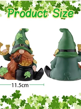 新品帕特里克侏儒雕像家用室内桌面桌架托盘摆件礼物