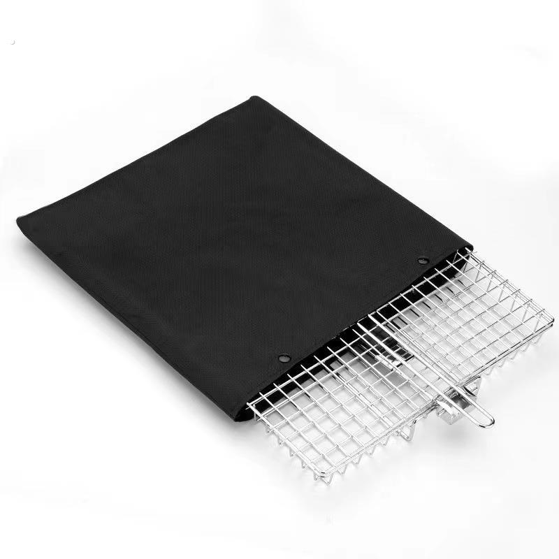 Barbecue utensils Stainless steel three-dimensional barbecue net Roasted pig trotters Roasted chicken tongs Household barbecue tools and supplies cross-border export