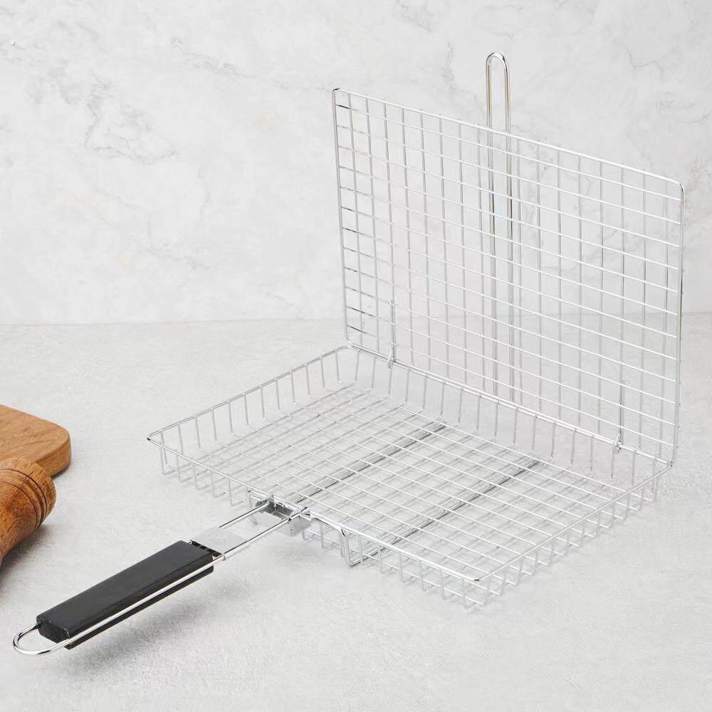 Barbecue utensils Stainless steel three-dimensional barbecue net Roasted pig trotters Roasted chicken tongs Household barbecue tools and supplies cross-border export