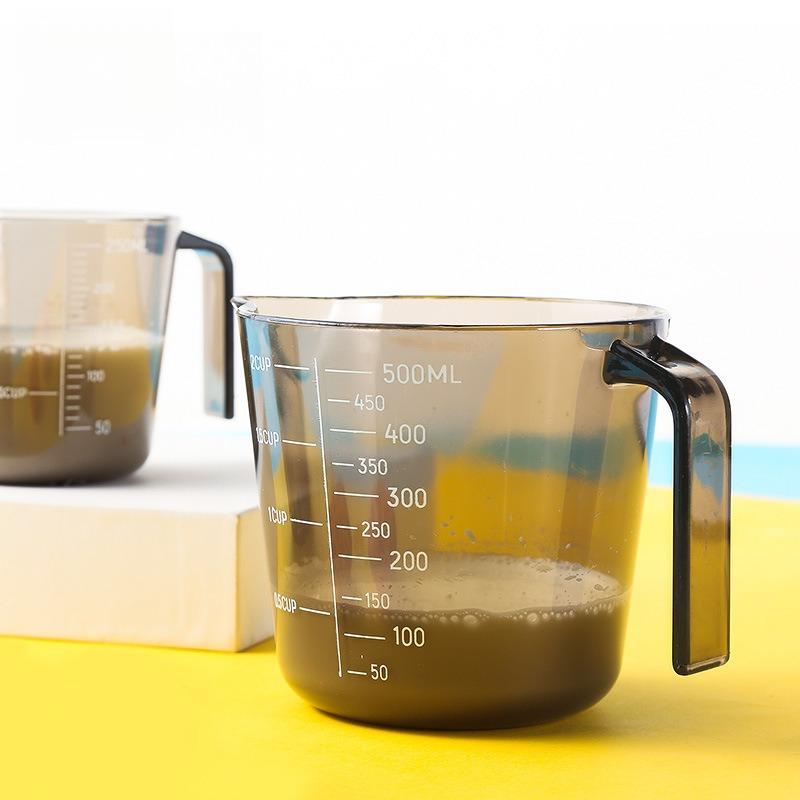 塑料量杯透明带刻度杯大小测量杯奶茶店厨房家用烘焙计量工具套装
