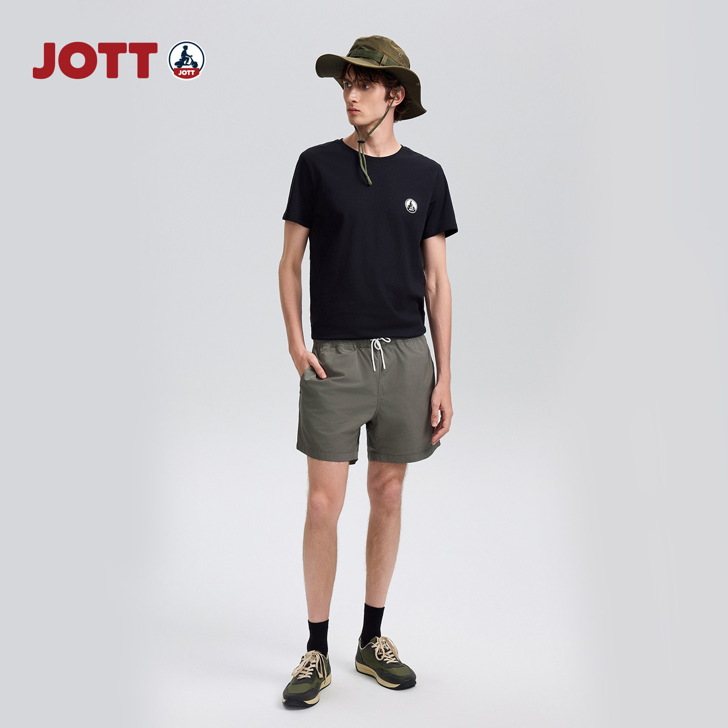 JOTT男士沙滩裤休闲运动短裤时尚百搭舒适透气短裤夏季运动短裤,淘宝优惠券,粉丝福利购,淘宝优惠卷