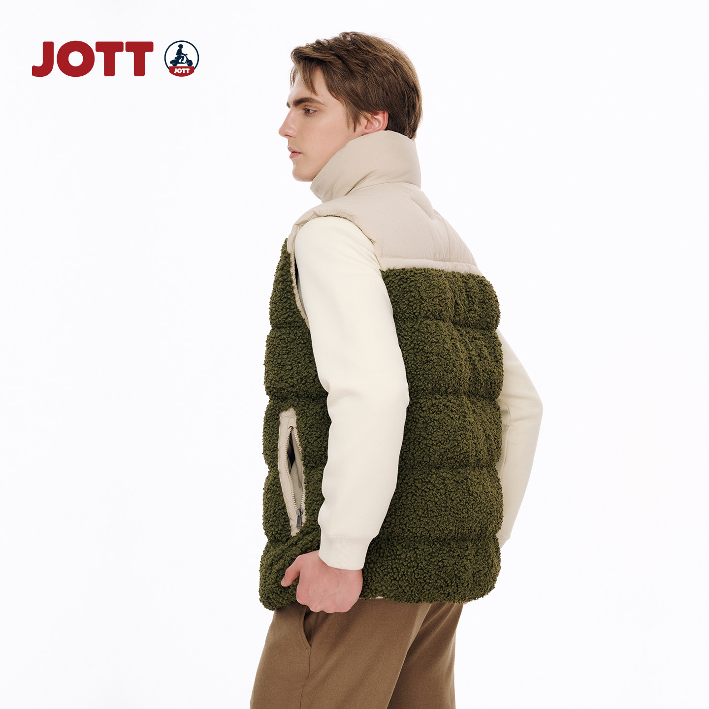 JOTT男士羽绒马甲休闲百搭时尚简约舒适潮流保暖马甲外套,淘宝优惠券,粉丝福利购,淘宝优惠卷