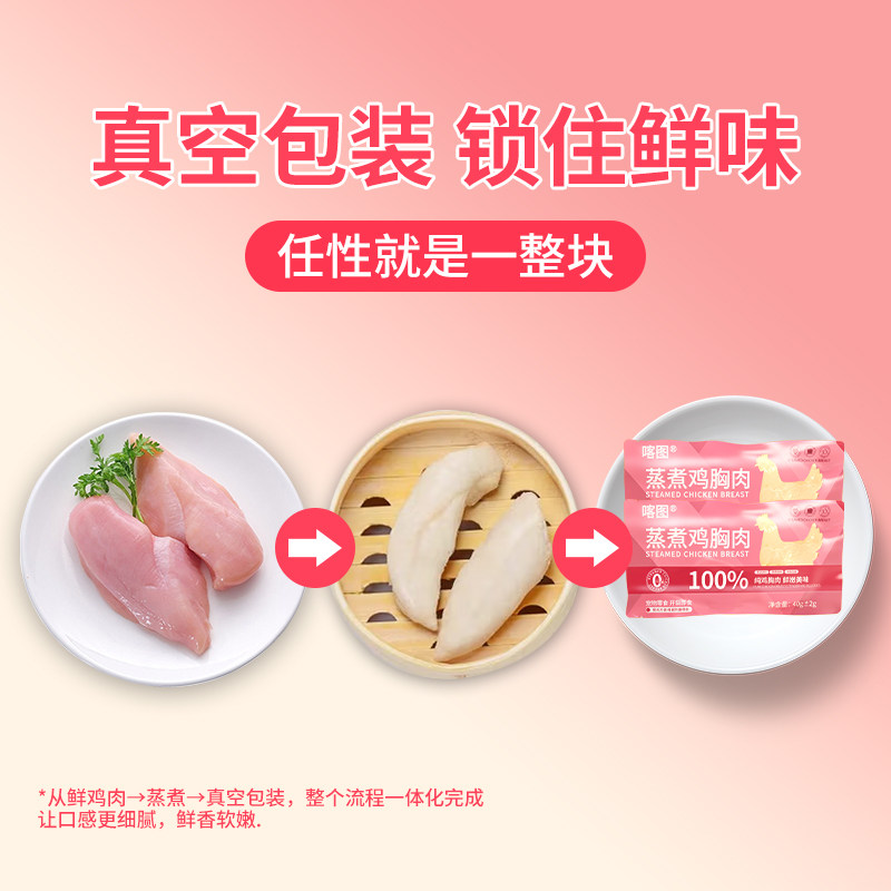喀图蒸煮鸡胸肉猫咪零食新鲜鸡肉营养补充猫狗通用即食宠物零食,淘宝优惠券,粉丝福利购,淘宝优惠卷