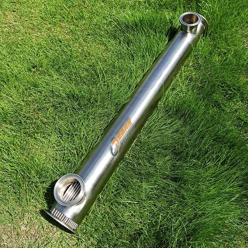 WECERGY小型壳管式单管板换热器316L不锈钢卫生级单管板冷凝器 - 图0