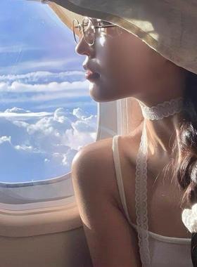 纯欲氛围白色蕾丝飘带女春夏ins风细窄长条丝巾温柔百搭锁骨颈带