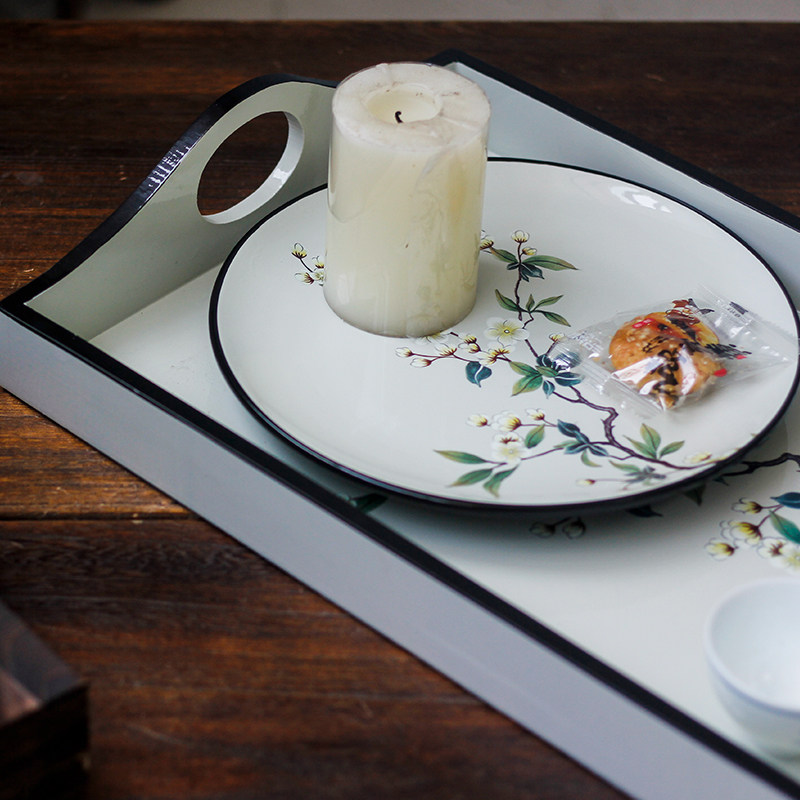 新中式陶瓷装饰盘子客厅电视柜摆盘博古架创意风坐盘书房,淘宝优惠券,粉丝福利购,淘宝优惠卷