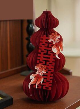 乔迁之喜葫芦摆件2026新款新居入户玄关新年桌面布置装饰新年礼物