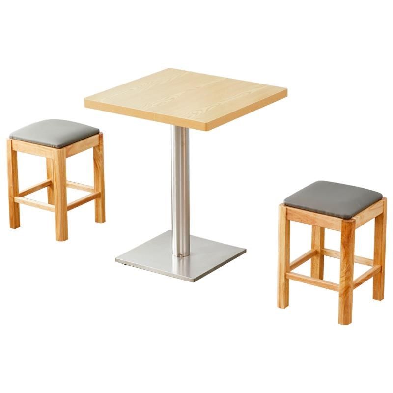 方凳快餐小吃店桌椅面馆凳早餐麻辣烫餐饮店桌椅板木餐桌商用,淘宝优惠券,粉丝福利购,淘宝优惠卷