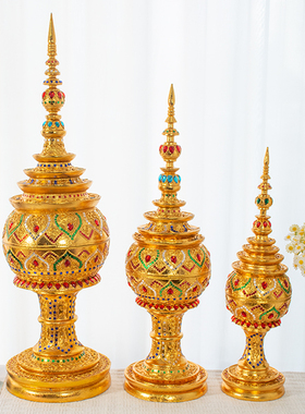 泰国佛塔摆设东南亚风格家居软装饰品泰式工艺品艺术