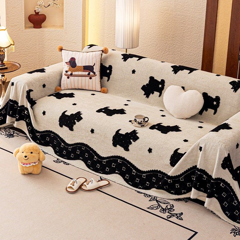 卡通防猫抓沙发巾2025新款冬季加厚毛绒套罩一整张高级感沙发盖布,淘宝优惠券,粉丝福利购,淘宝优惠卷
