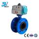 Manufacturer custom 641-16 flange pneumatic butterfly valve soft seal cast iron cutting valve Pneumatic flange butterfly valve